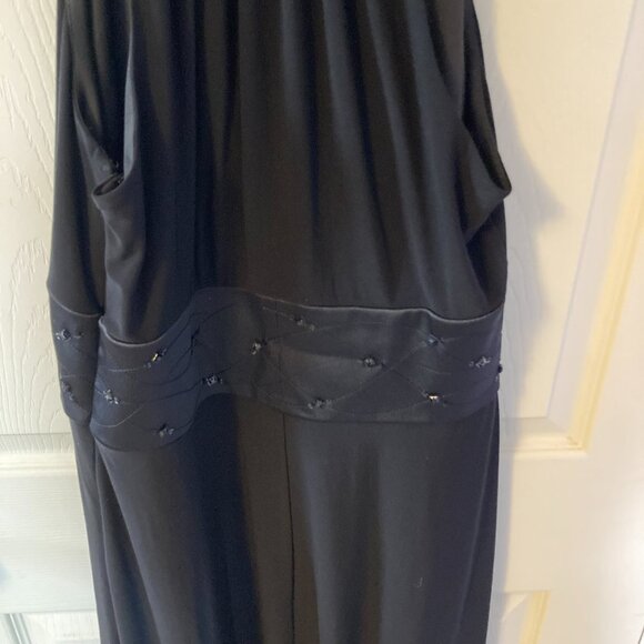 Evan Picone Cocktail Dress Black Size 8 Sleeveless - Picture 8 of 8